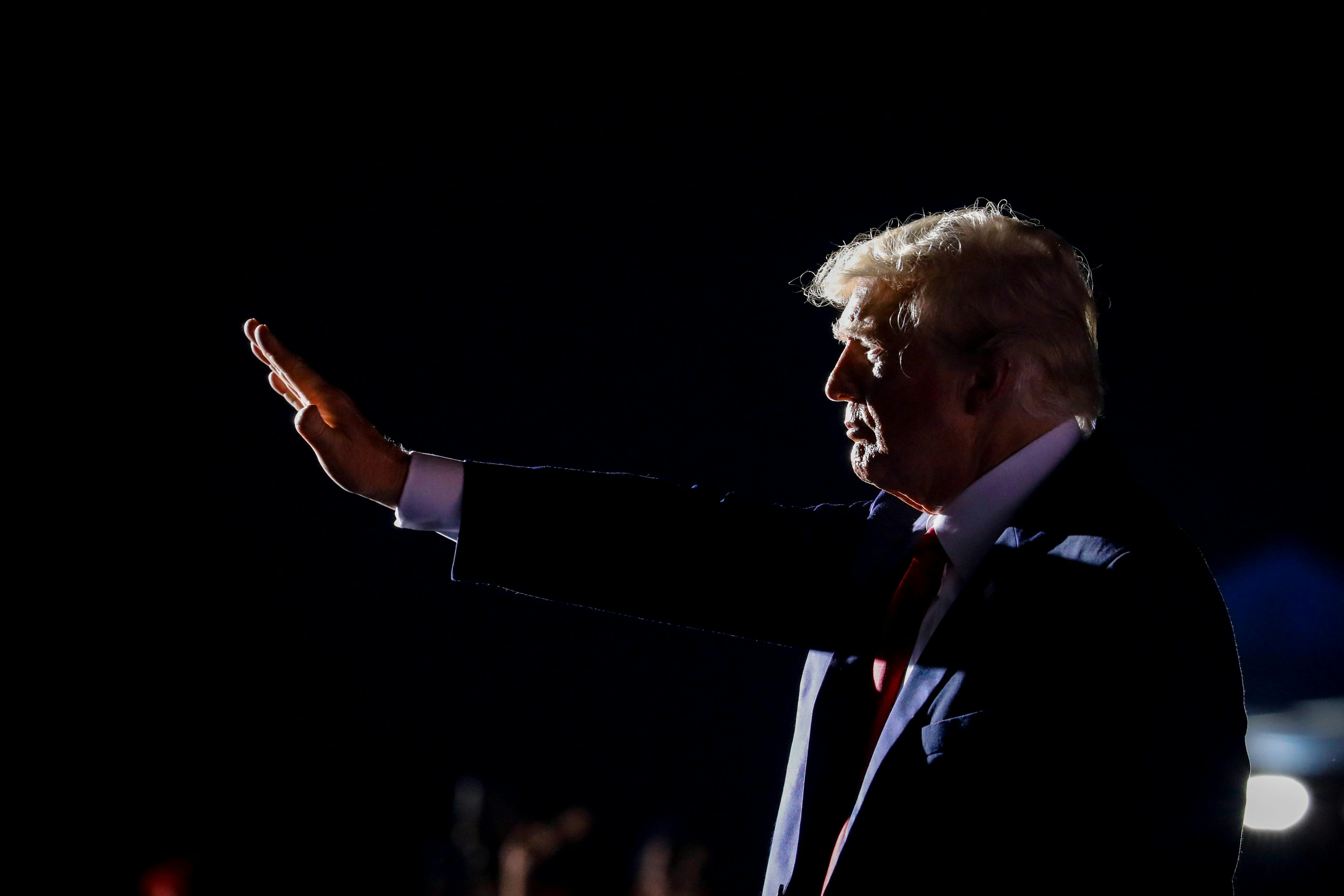 Trump at a rally in Sarasota, Florida