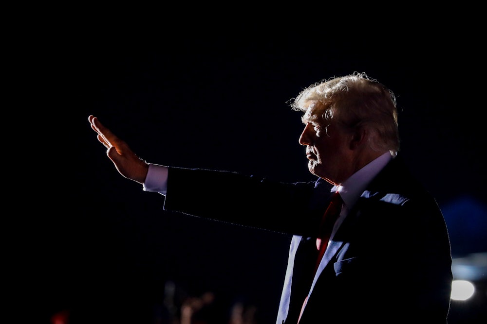Trump at a rally in Sarasota, Florida