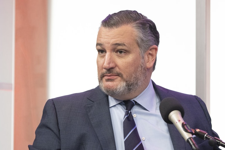 Ted Cruz raises his eyebrows