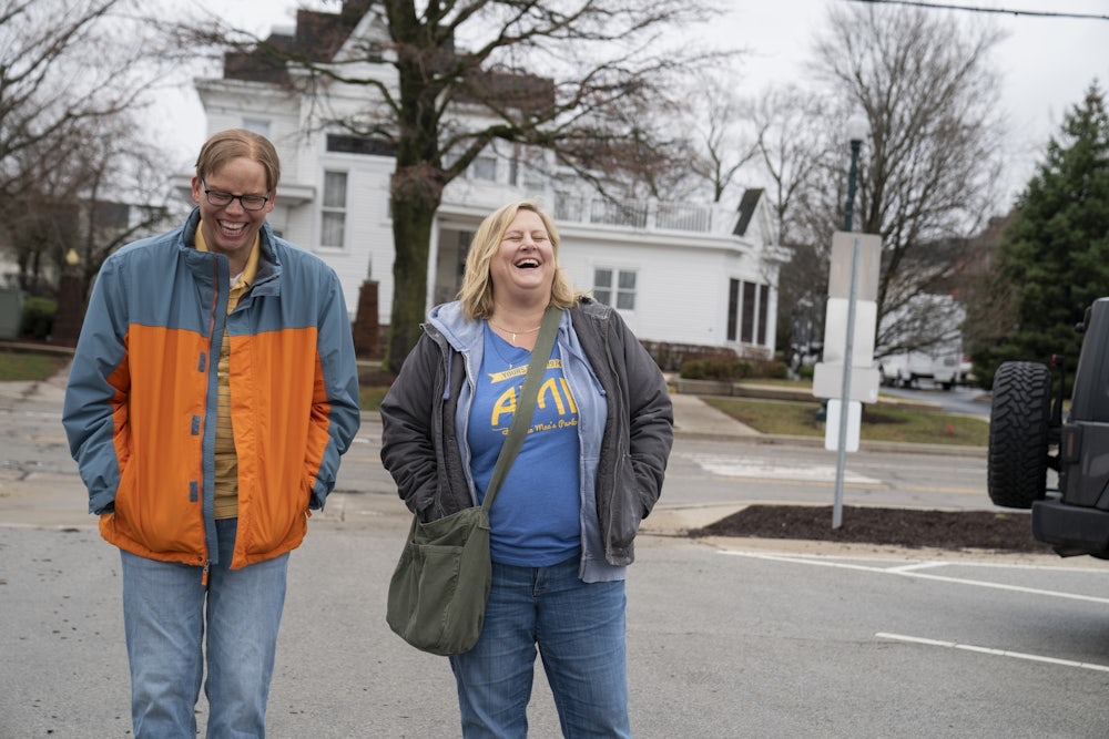 Jeff Hiller and Bridget Everett in the third and final season of “Somebody Somewhere” on HBO