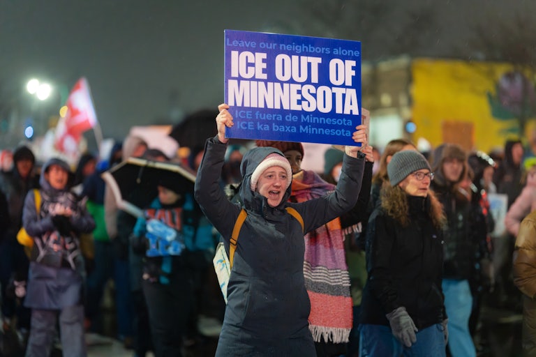 People protest ICE's presence in Minnesota after an agent shot dead a woman in Minneapolis
