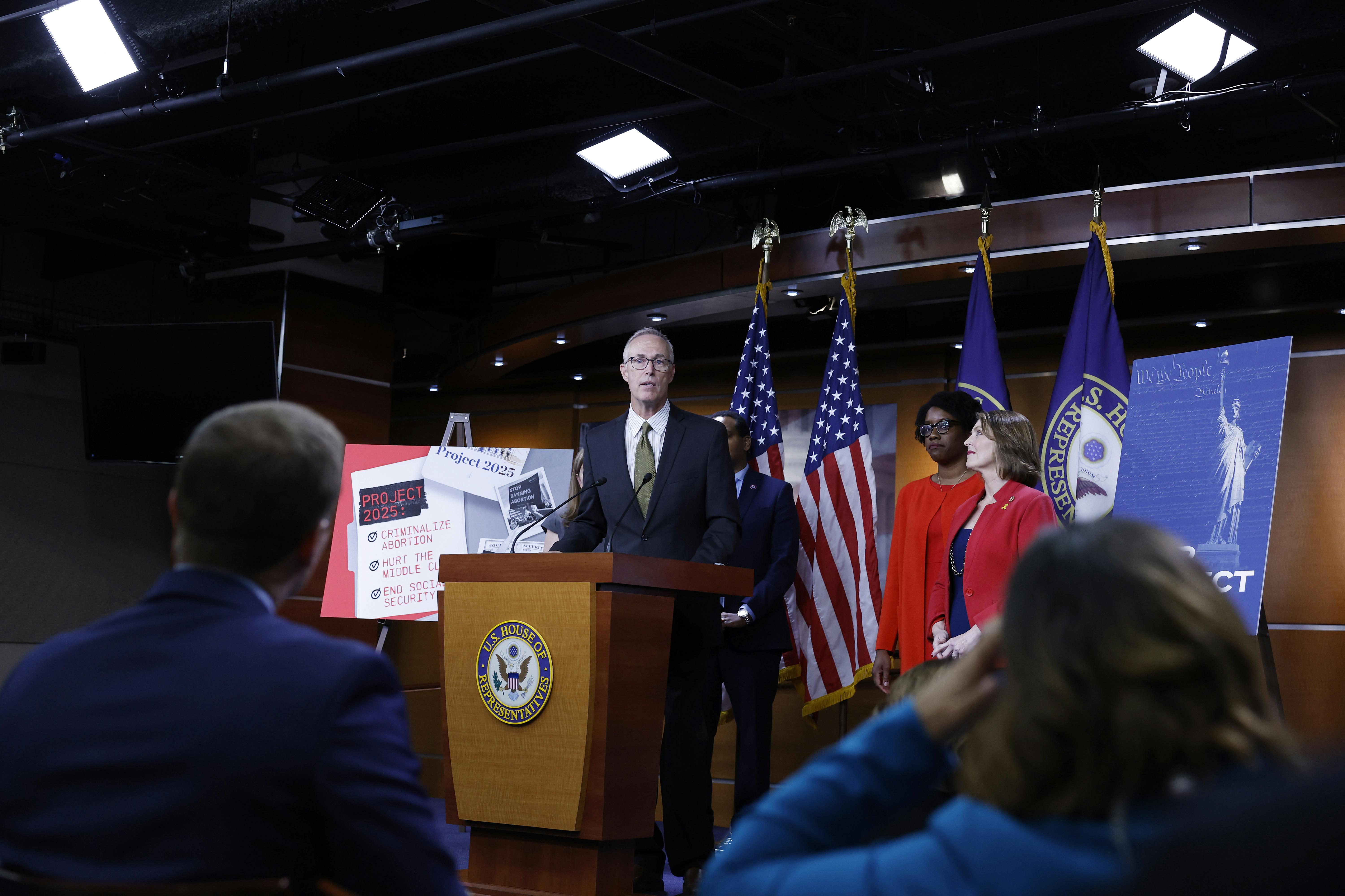 House Democrats Are Going All In on Tying Project 2025 to Trump