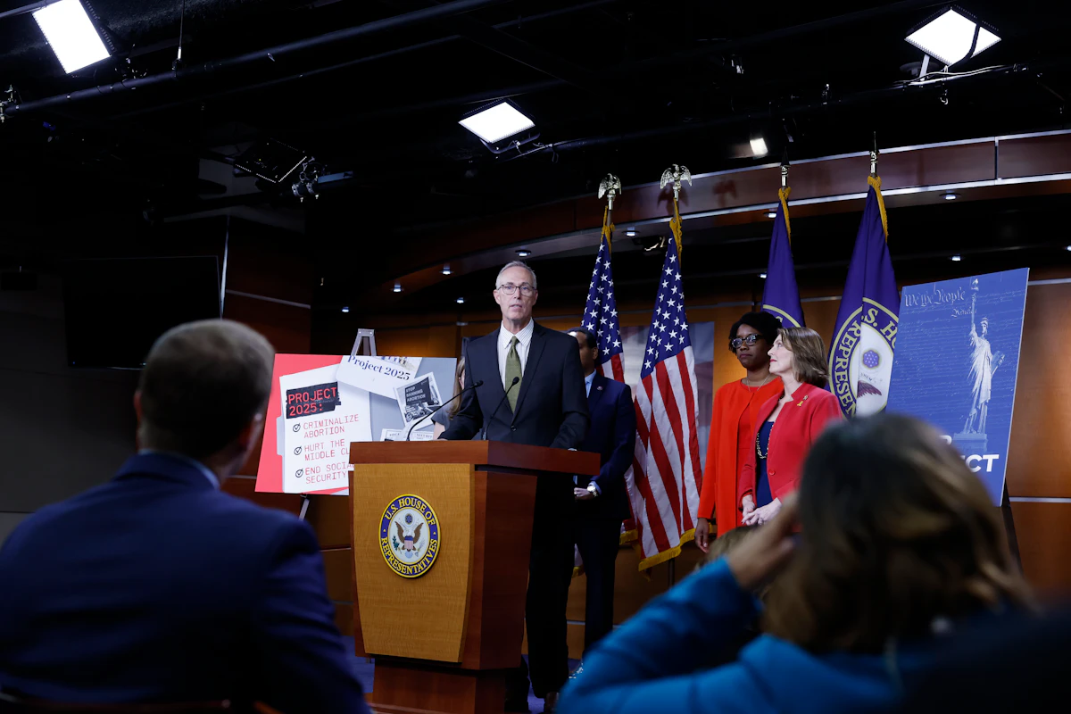 House Democrats Are Going All In on Tying Project 2025 to Trump House Democrats Are Going All In on Tying Project 2025 to Trump