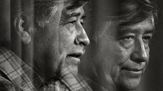 Latino farmworkers organizer and civil rights activist Cesar Chavez speaks to an audience at Laramie County Community College on December 8, 1986 in Cheyenne, Wyoming.