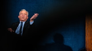 Robert F. Kennedy Jr. speaks during an announcement on Action for Progress in Washington, D.C.