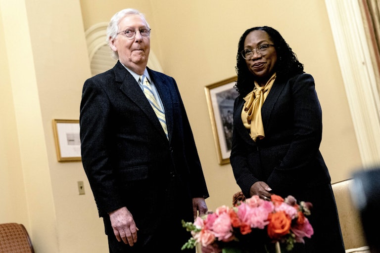 Jackson and McConnell on Capitol Hill