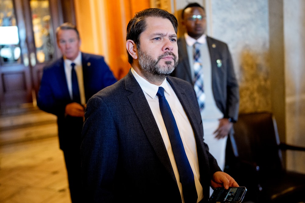 Sen Ruben Gallego on Capitol Hill