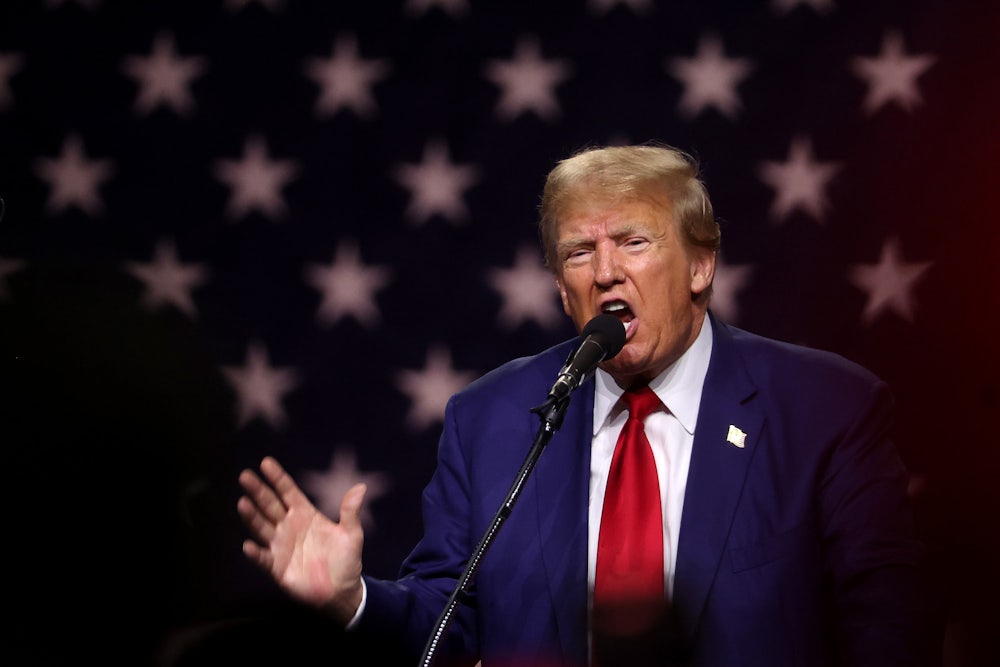 Trump speaks at a rally in Reno