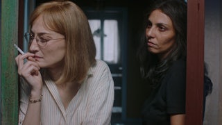 Alba Rohrwacher and Irene Maiorino as Lenu and Lila in HBO’s “My Brilliant Friend”