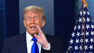 Trump at a press conference