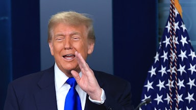 Trump at a press conference