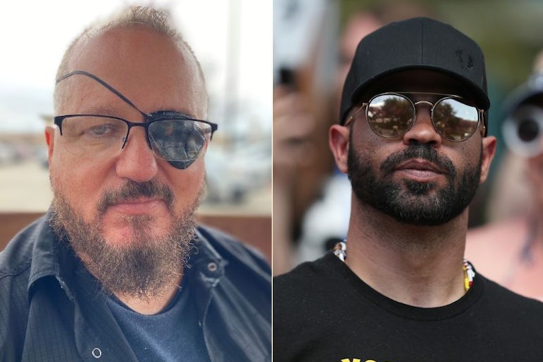 Oath Keepers leader Stewart Rhodes and Proud Boys leader Enrique Tarrio