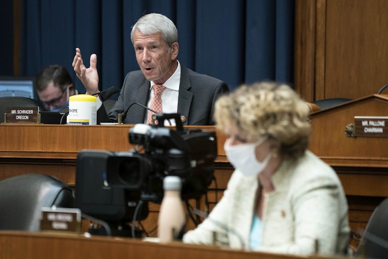 Representative Kurt Schrader at a House committee hearing in 2020