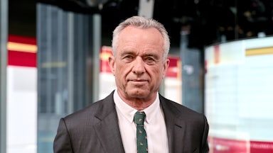 Robert F. Kennedy Jr. at a Fox News studio in New York