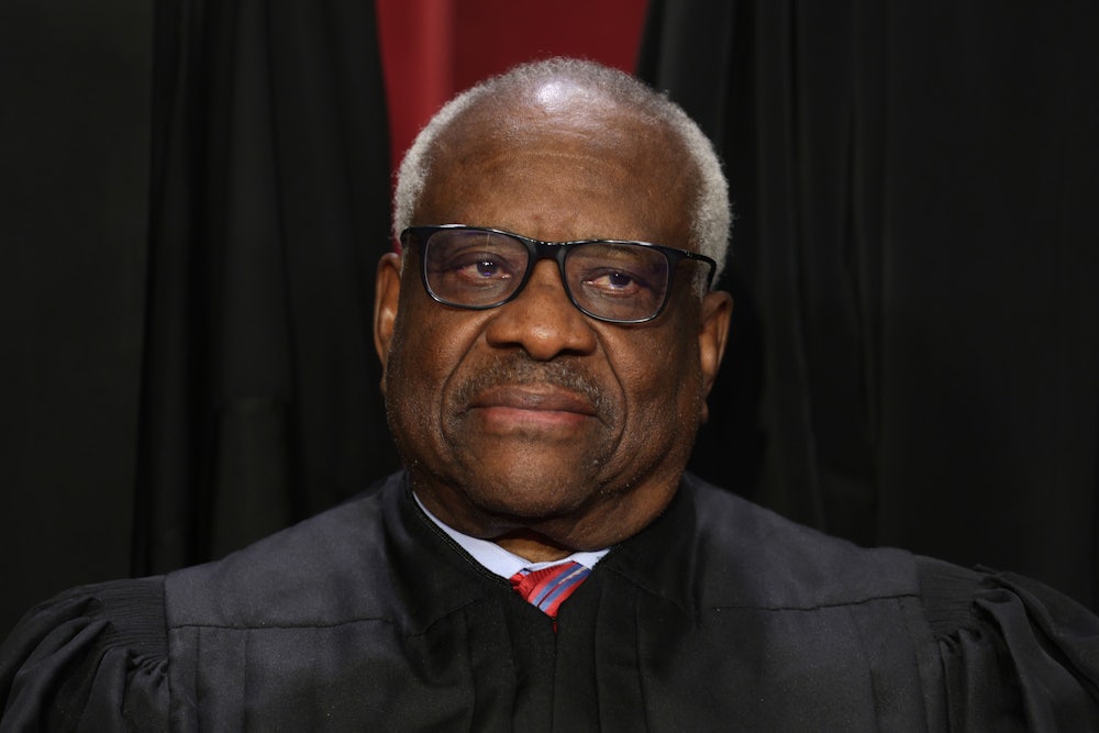 Supreme Court Justice Clarence Thomas in his robe