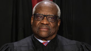 Supreme Court Justice Clarence Thomas in his robe