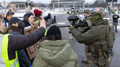 Protesters clashed with law enforcement outside an ICE facility in Minneapolis