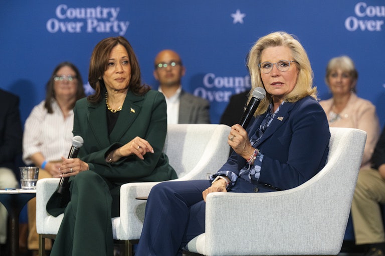 Kamala Harris holds a town hall event with former Congresswoman Liz Cheney.