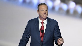 Senator Eric Schmitt speaks at the Republican National Convention