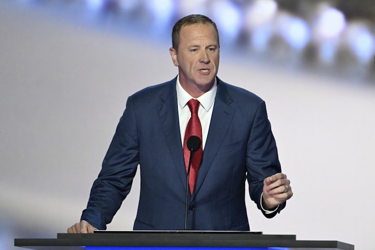 Senator Eric Schmitt speaks at the Republican National Convention