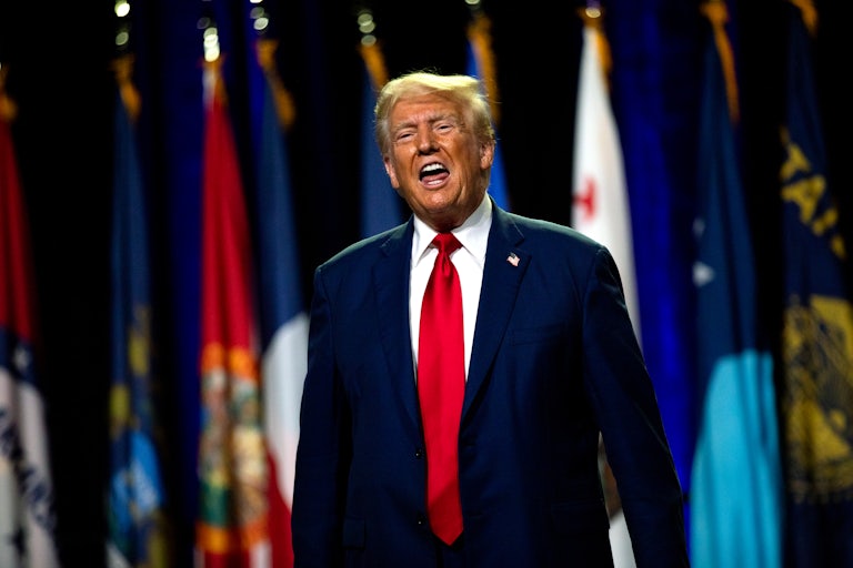 Donald Trump yelling