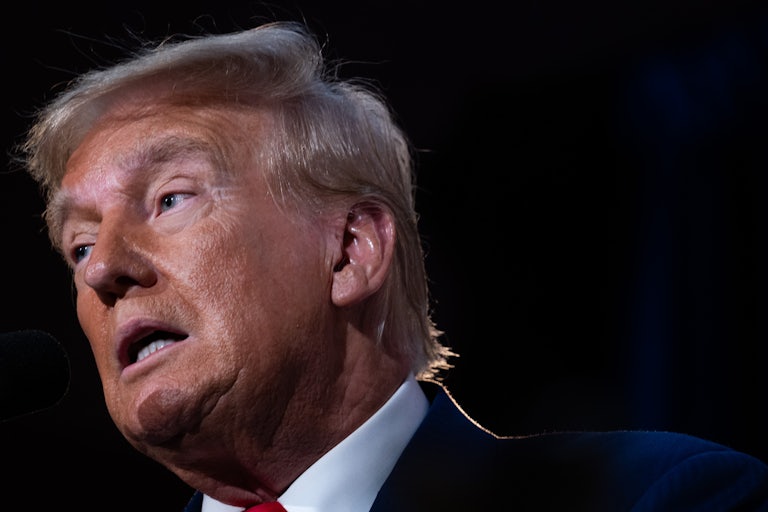 Donald Trump speaks to the Economic Club of New York