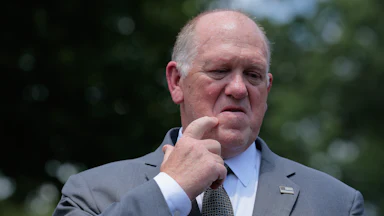border czar tom homan scratches face