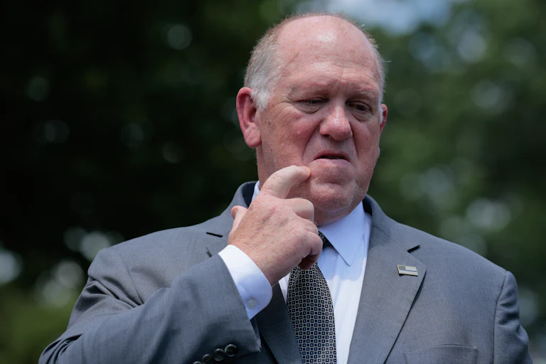 border czar tom homan scratches face