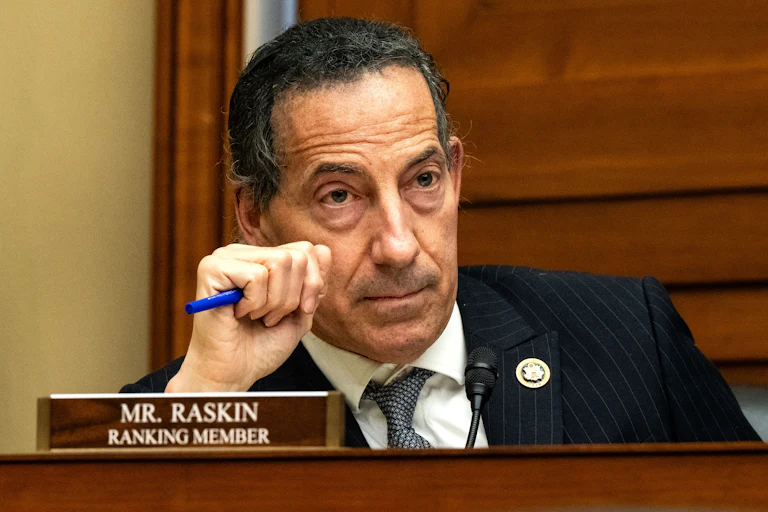 Representative Jamie Raskin in a congressional hearing