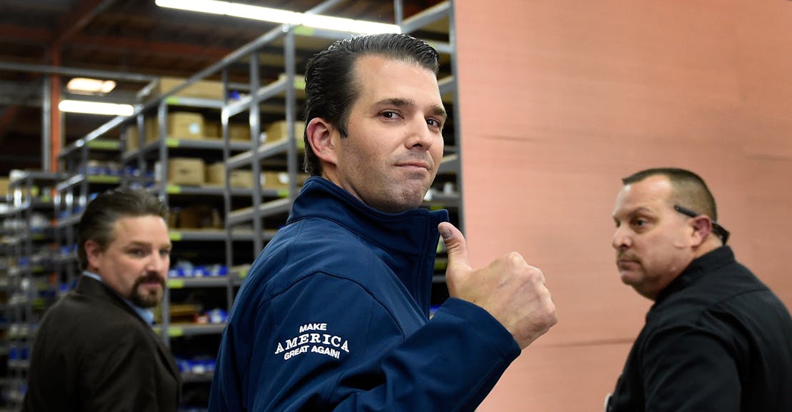 Donald Trump Jr. was definitely in cahoots with WikiLeaks.