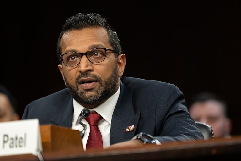 Kash Patel speaks during his Senate confirmation hearing