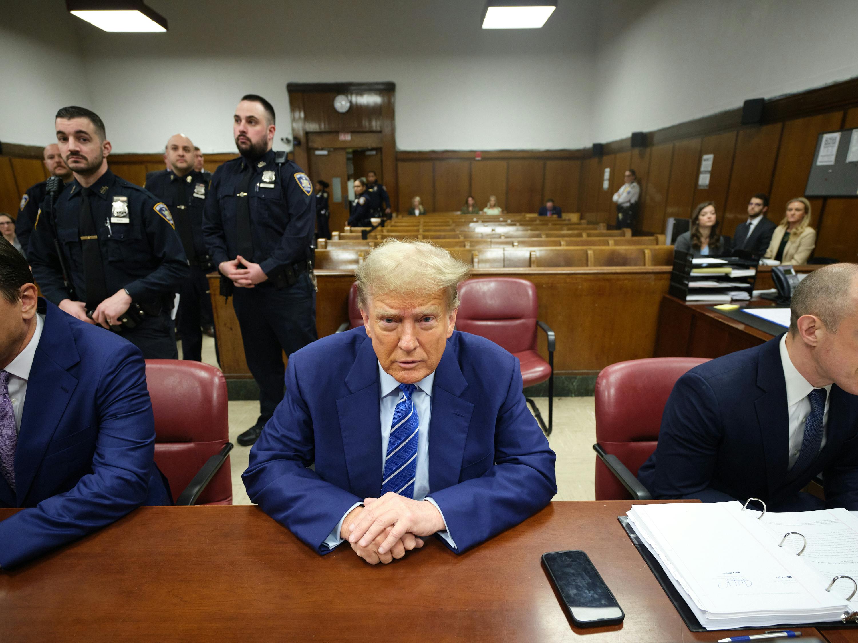 Trump in Manhattan Criminal Court