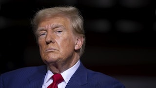 Donald Trump looks at something side-eye