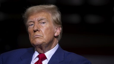 Donald Trump looks at something side-eye