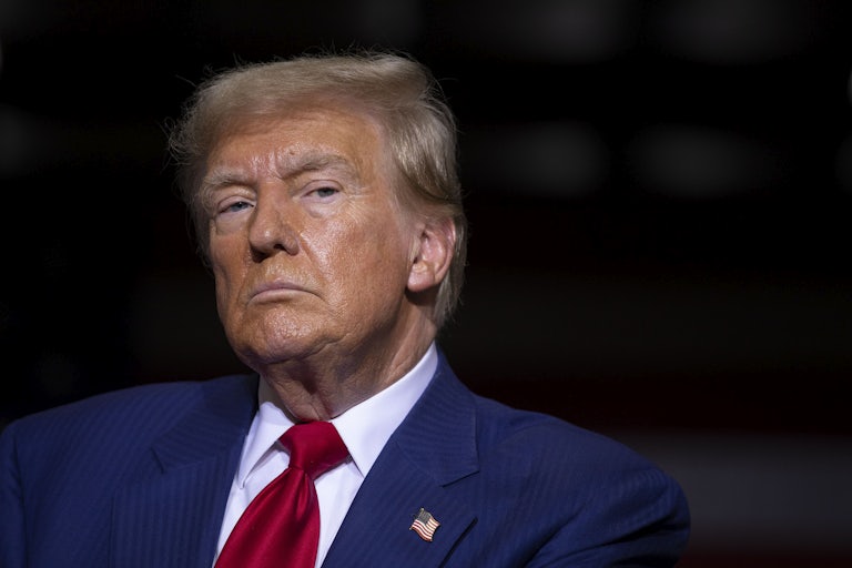 Donald Trump looks at something side-eye