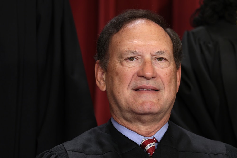 Samuel Alito stares into the camera