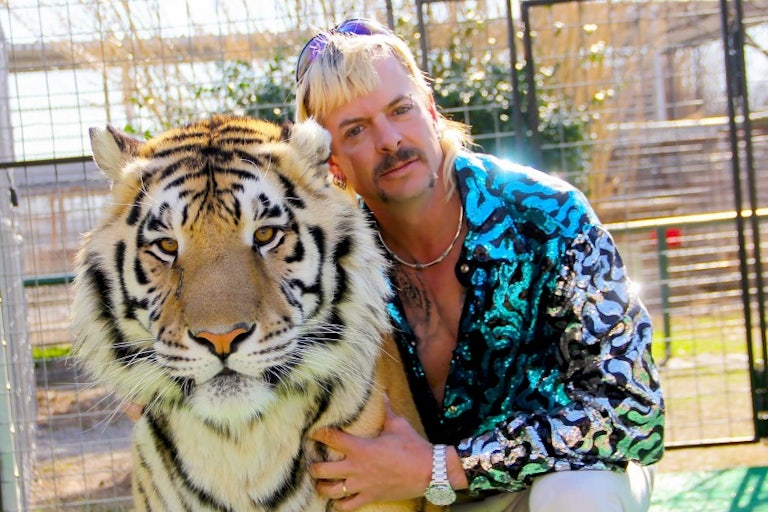 Tiger king hot sale clutch shirt