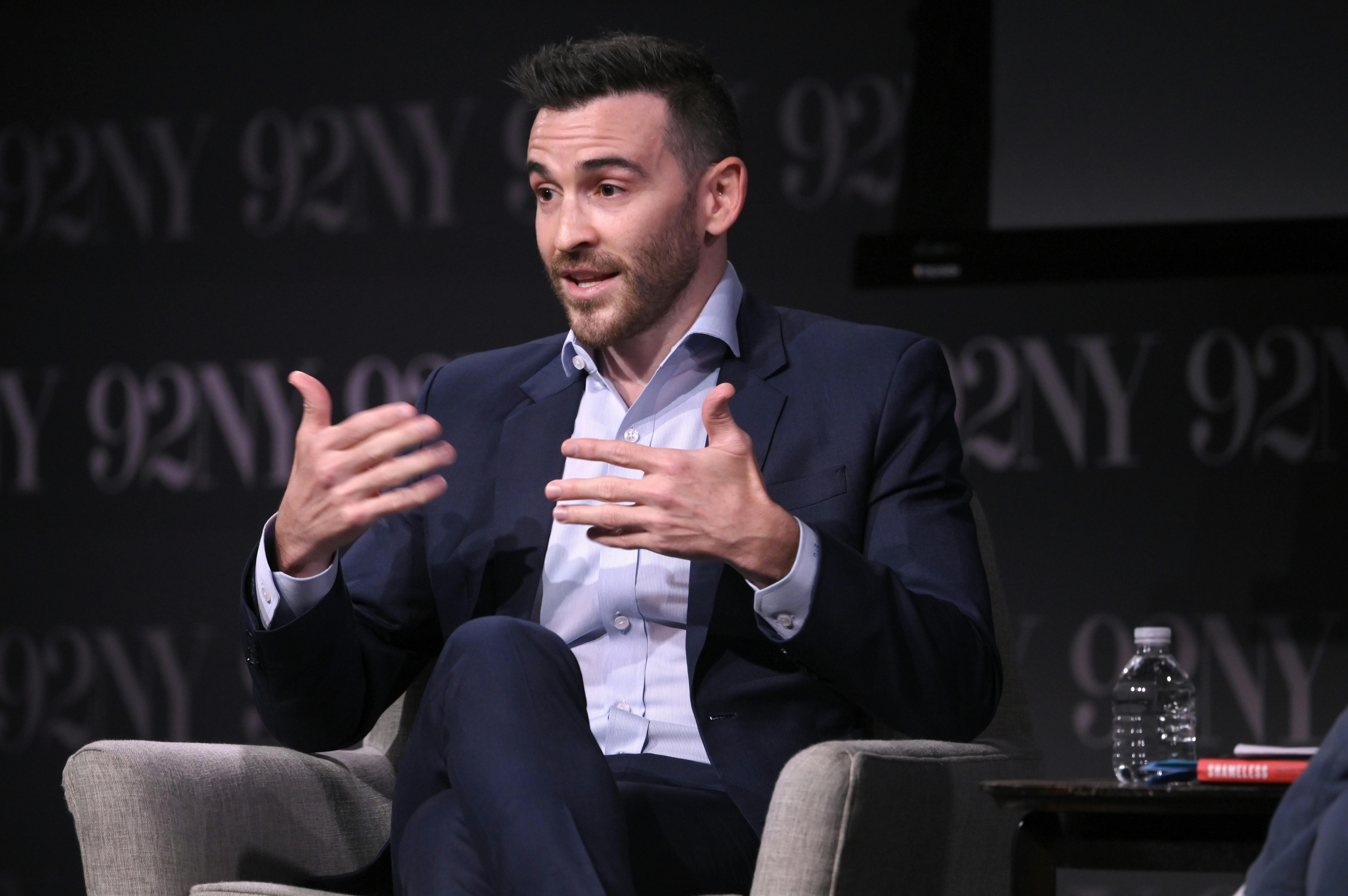 Brian Tyler Cohen speaks at the 92nd Street Y in August 2024 in New York City.