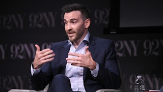 Brian Tyler Cohen speaks at the 92nd Street Y in August 2024 in New York City.