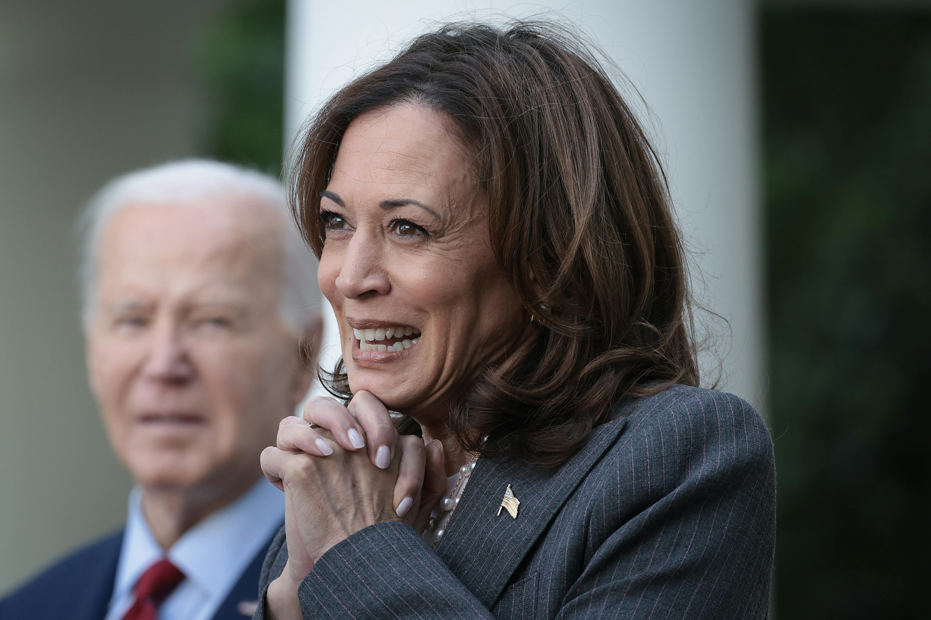 Kamala Harris and Biden at the White House