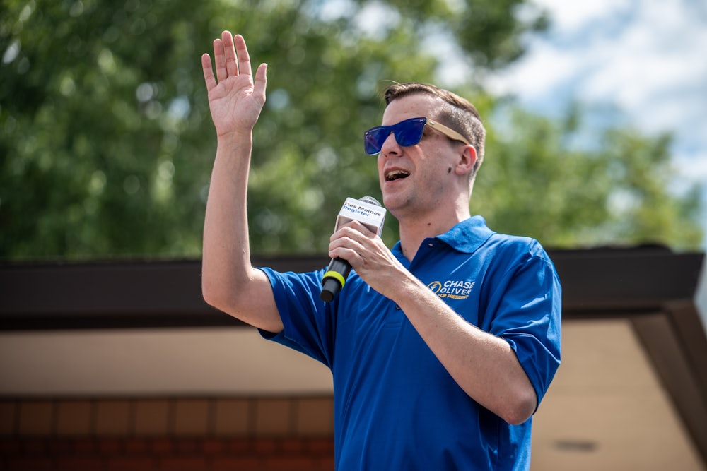 Chase Oliver, the Libertarian Party's 2024 nominee for president