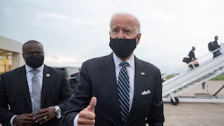 Joe Biden at New Castle Airport in Delaware