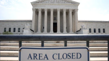The U.S. Supreme Court is seen on June 11, 2026 in Washington, D.C.