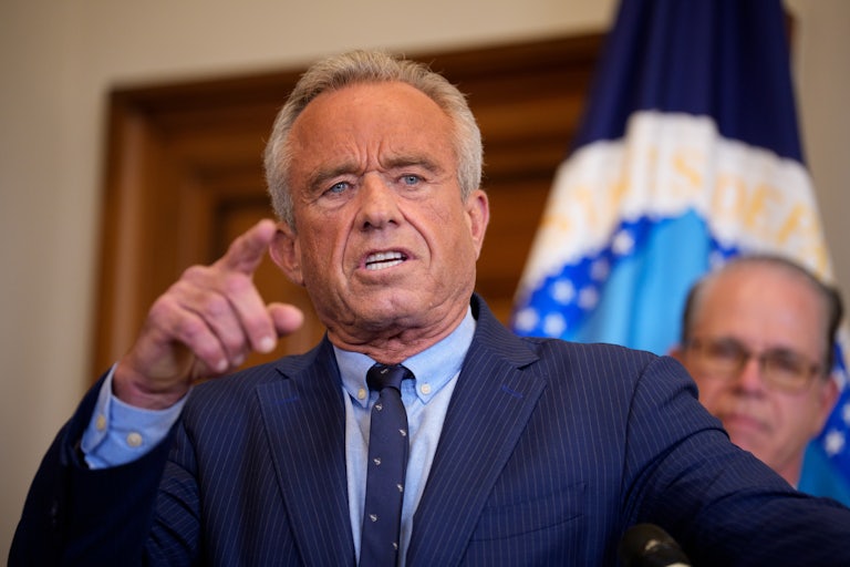 HHS Secretary Robert F. Kennedy Jr. speaks at a hearing.