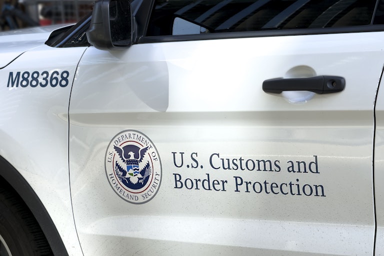 An U.S. Customs and Border Protection car.