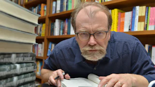 George Saunders at a book signing in Florida in 2017