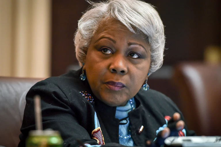 Virginia state Senator Louise L. Lucas in a hearing