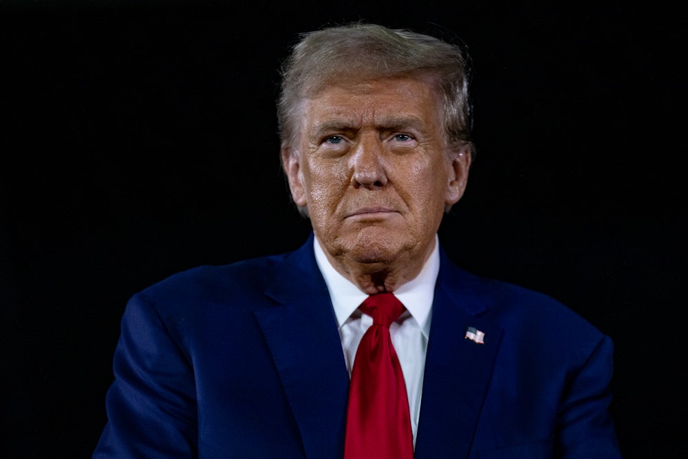 Donald Trump grimaces