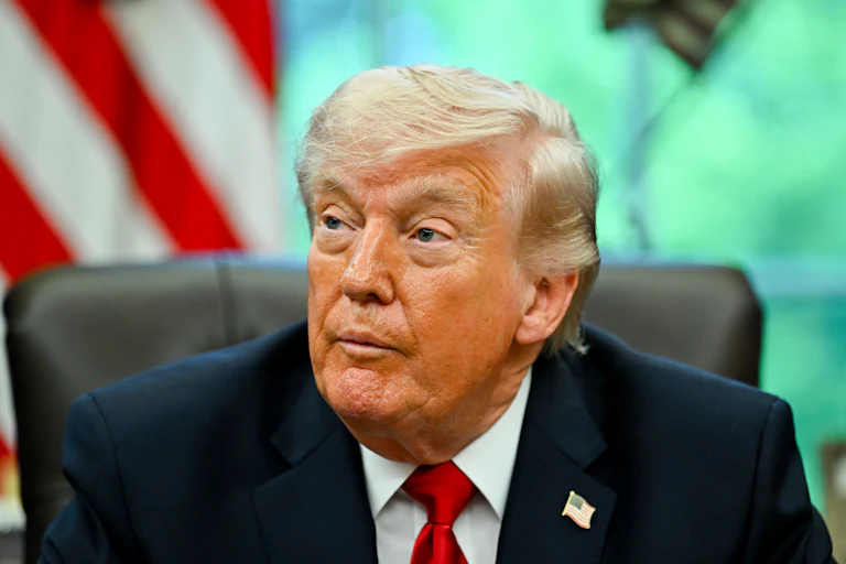 Donald Trump in the Oval Office of the White House