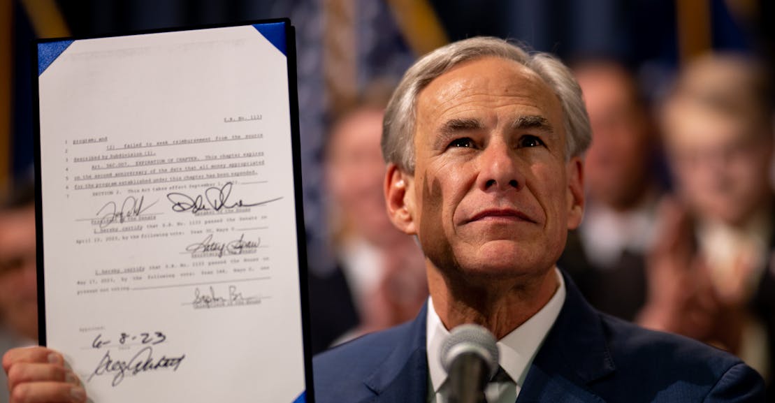 Greg Abbott Wants More Texans to Be Mauled by Vicious Dogs Greg Abbott Wants More Texans to Be Mauled by Vicious Dogs